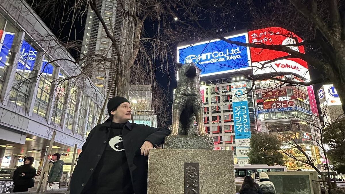 Luciano en Japón. Luciano en Japón.