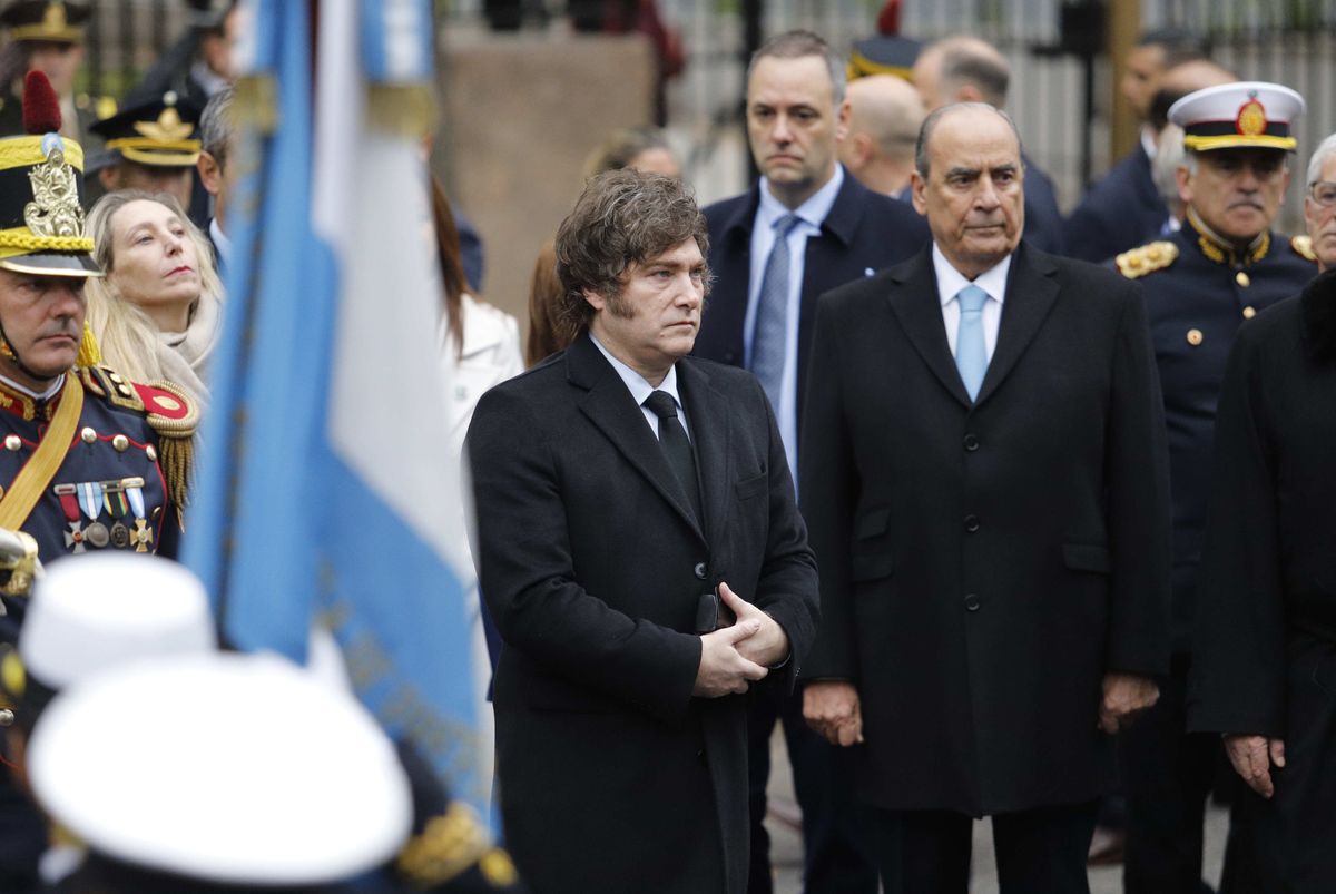 Javier Milei en el Tedeum del 25 de mayo.