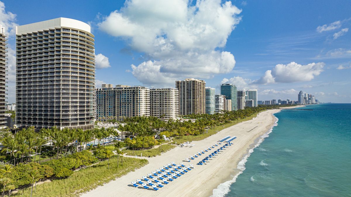 Esta playa está en un exclusivo vecindario de Miami. Esta playa está en un exclusivo vecindario de Miami.