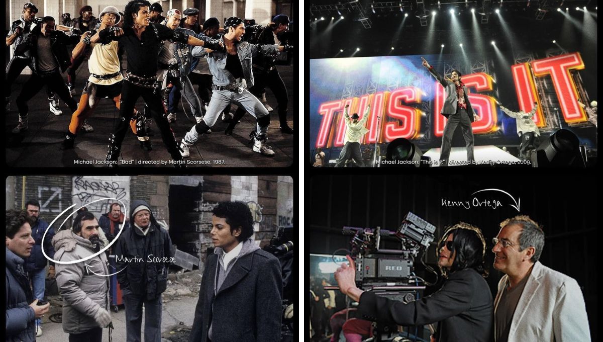Martin Scorses y Kenny Ortega dirigieron videoclips y proyectos de Michael Jackson. Martin Scorses y Kenny Ortega dirigieron videoclips y proyectos de Michael Jackson.