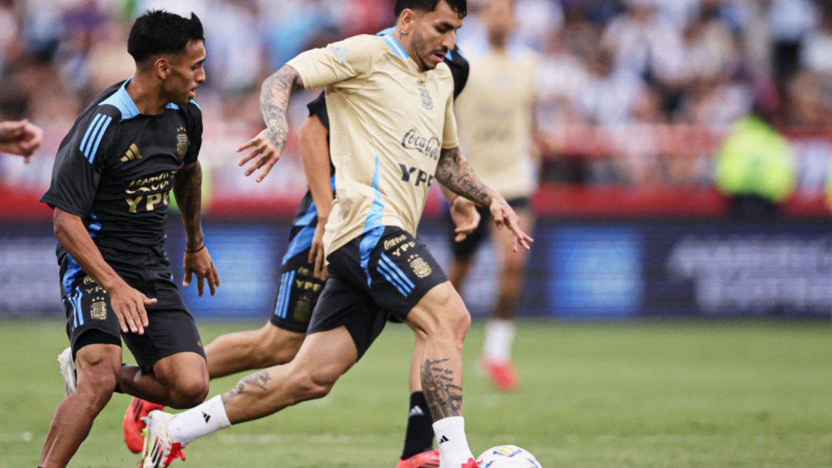 &Aacute;ngel Correa, que jug&oacute; algunos minutos frente a Uruguay, anot&oacute; uno de los goles de la Selecci&oacute;n argentina en el partido amistoso en solidaridad por Bah&iacute;a Blanca.