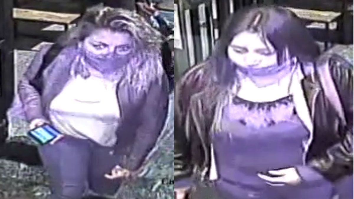 Estas son las dos ladronas que le robaron la cartera a una mujer en un bar de la Quinta Sección.