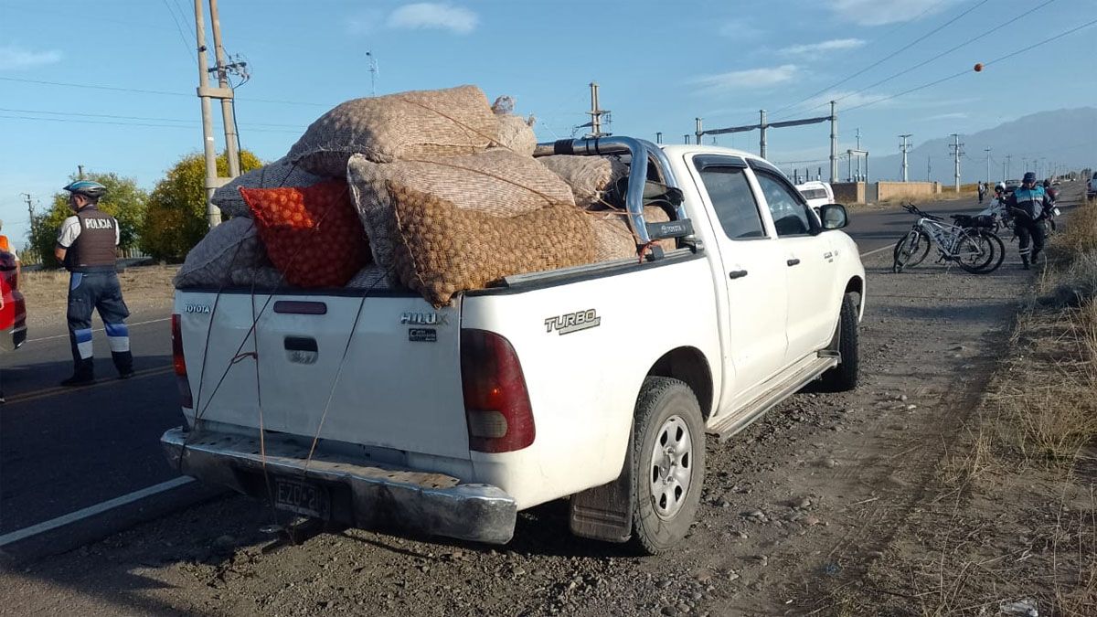 El control fue en Ruta 89 y calle El Álamo, en el Cordón del Plata, Tupungato.