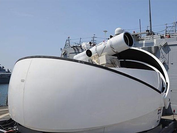 El Pentágono montará cañones láser en sus barcos de guerra