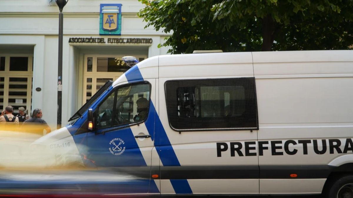 Un allanamiento se realizó este viernes en la sede de AFA. Foto: Noticias Argentinas.