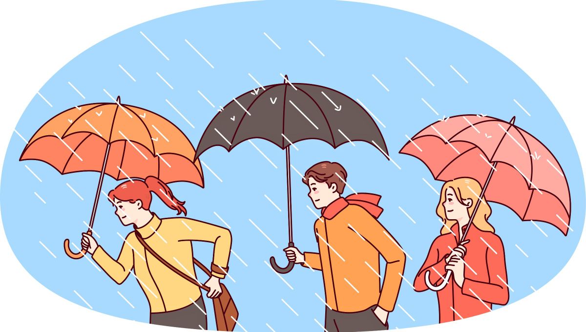 Test de psicología: qué significa la forma en que dibujas a una persona bajo la lluvia