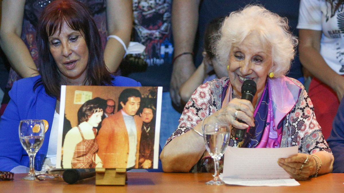 Estela de Carlotto y su hija, militante de Abuelas.