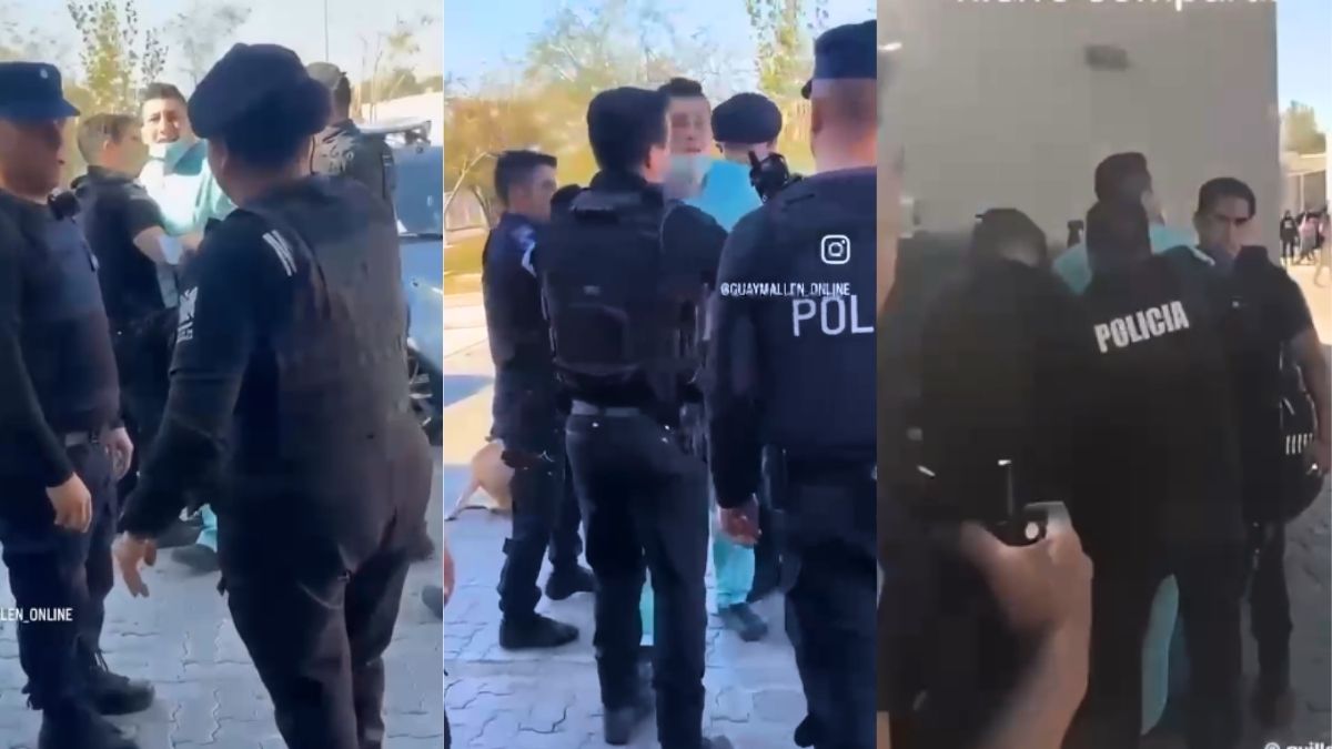 El médico protagonizó un altercado con policías que quedó filmado.