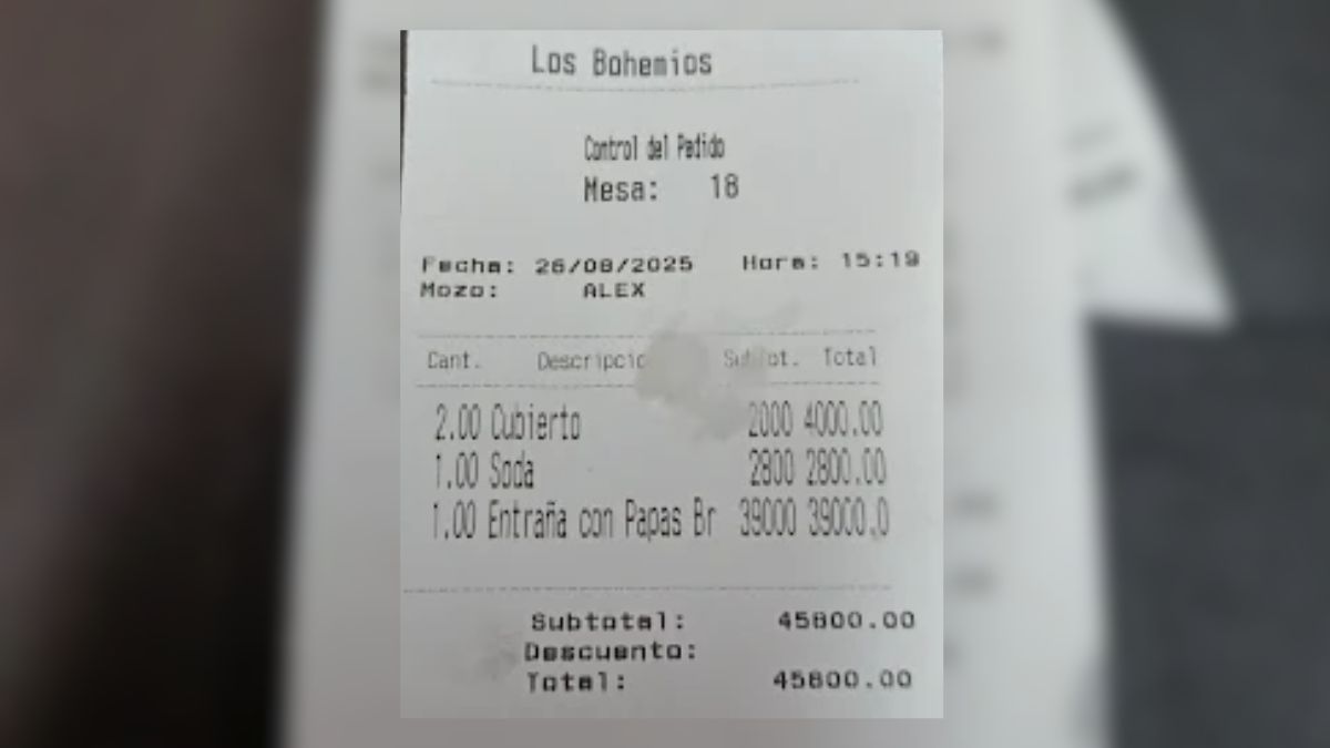 El precio que pagó el cliente en el bodegón. El precio que pagó el cliente en el bodegón.