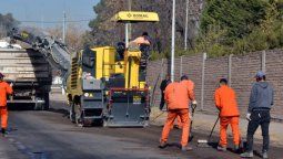 Guaymallén avanza en la repavimentación de varias arterias de Villa Nueva