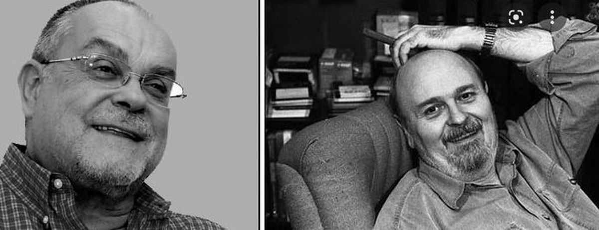 Mempo Giardinelli y Osvaldo Soriano. Imagen de El Jinete Insomne.