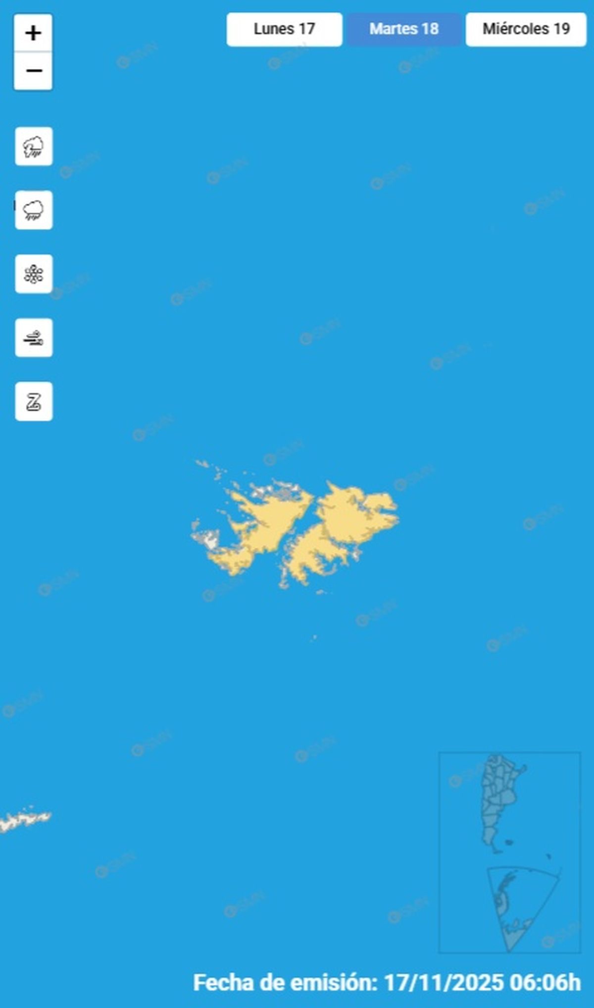 Fuertes lluvias llegan a las islas este martes. Fuertes lluvias llegan a las islas este martes.