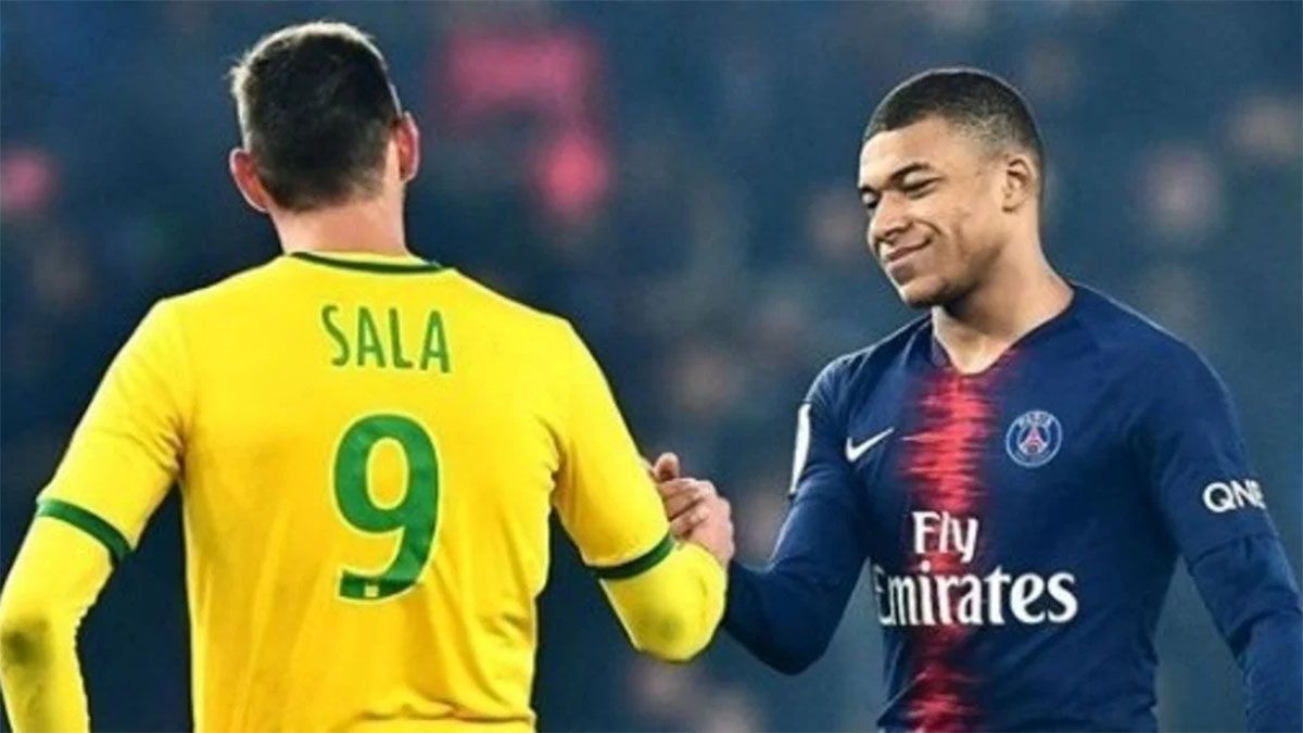 Emiliano Sala y Kylian Mbappé.