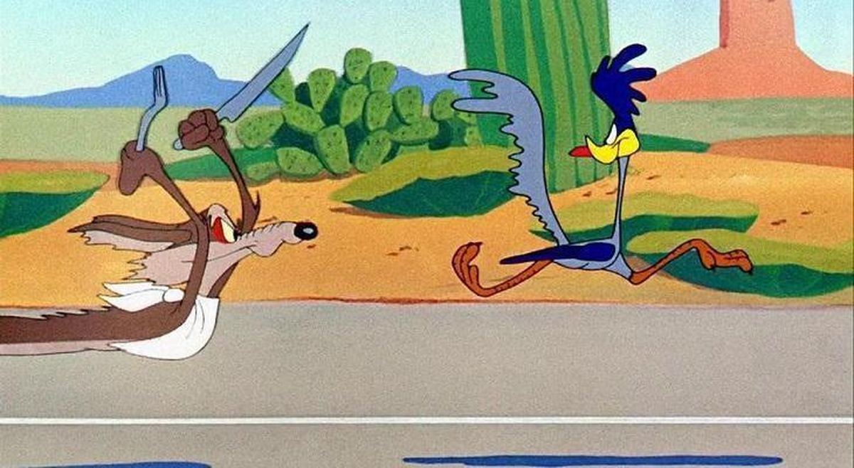 El correcaminos y el coyote en El correcaminos y el coyote en