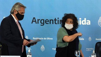 Alberto Fernández y Carla Vizzotti. Amplían el Presupuesto para que Salud tenga recursos para enfrentar la pandemia.  