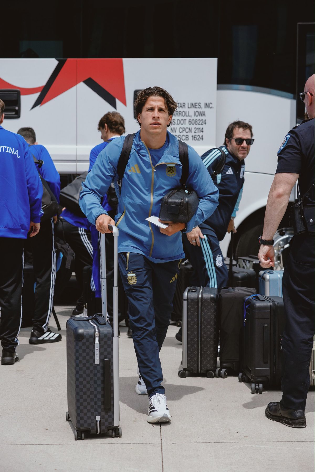 Giuliano Simeone llegó con la Selección argentina para jugar el Mundial 2026.