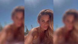 Camila Homs se suma a la microbikini hilo dental bicolor y marca tendencia ultra XS