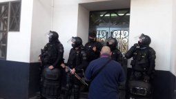 Incidentes y detención de gremialistas en pleno centro