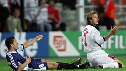 Diego Simeone fue parte del triunfo de la Selección argentina ante Inglaterra en Francia 1998.