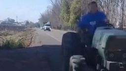 Pidió un Uber y llegó a buscarlo un tractor: la divertida escena se volvió viral