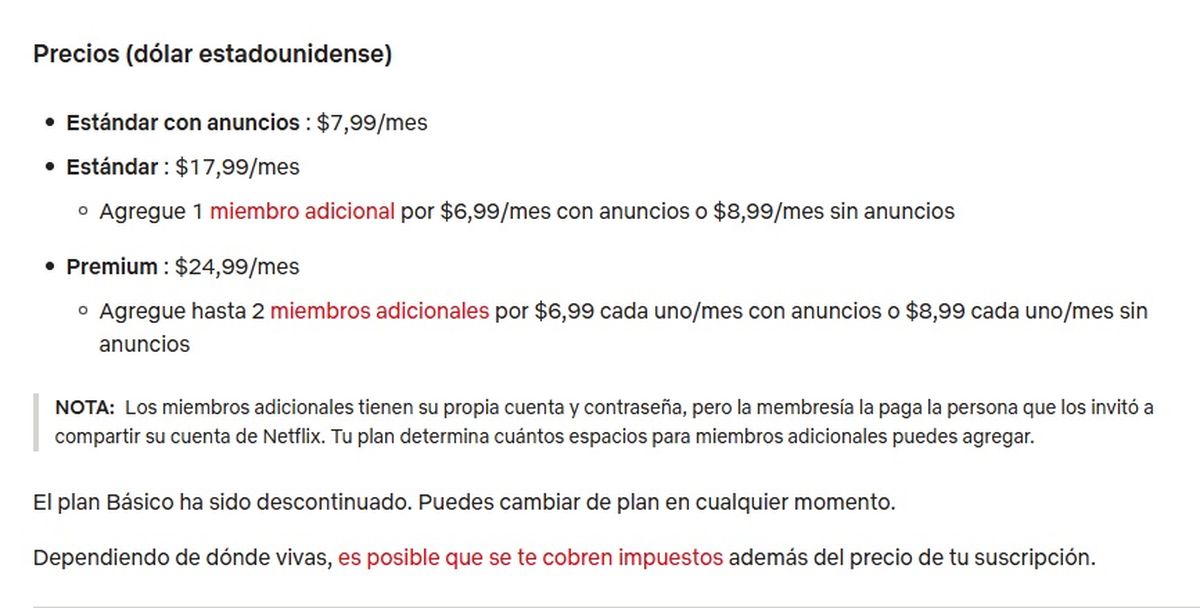 Netflix decidió aumentar en grandes rasgos sus precios. Netflix decidió aumentar en grandes rasgos sus precios.