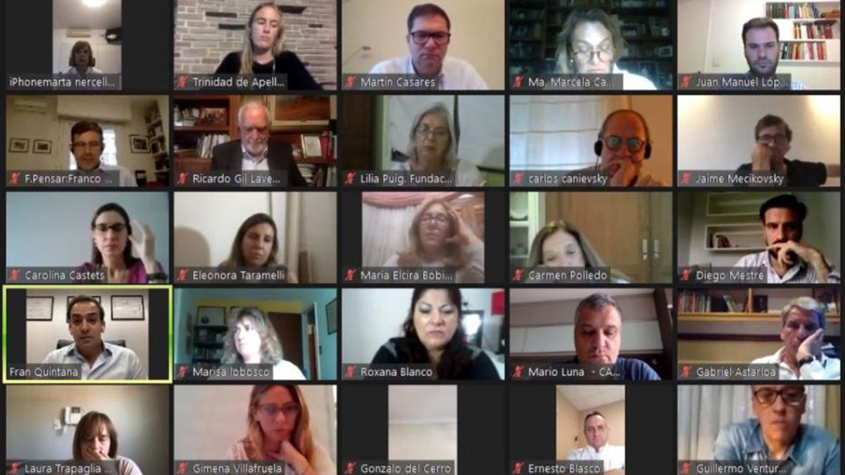 Dirigentes de Juntos por el Cambio en contra de la reforma del Ministerio Público.