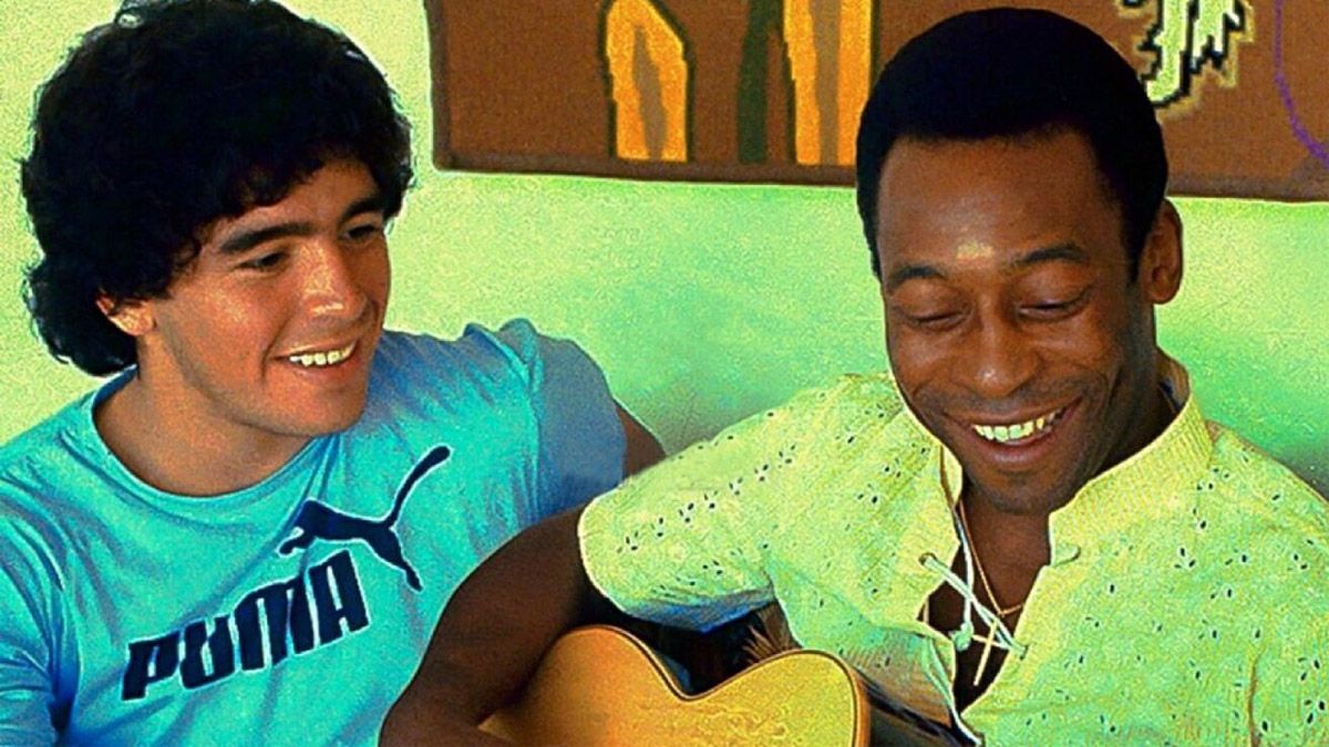 Diego Maradona y Pelé compartieron gratos momentos fuera de la cancha.