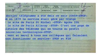 Francia escribió su último telegrama tras 139 años de historia: 