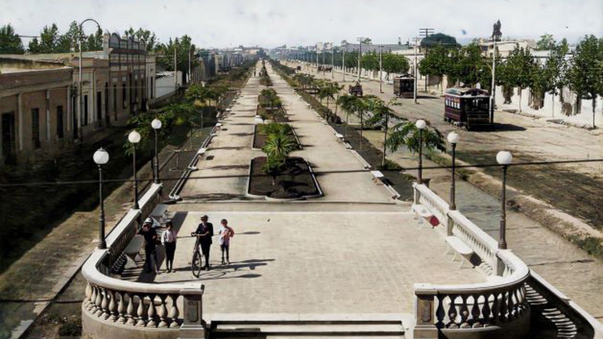 Paseo Alameda de Mendoza, 1918.