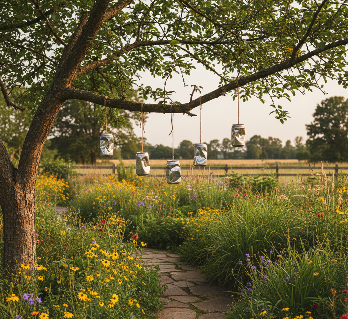 Decile adiós a las aves gracias a este simple truco con latas. Decile adiós a las aves gracias a este simple truco con latas.