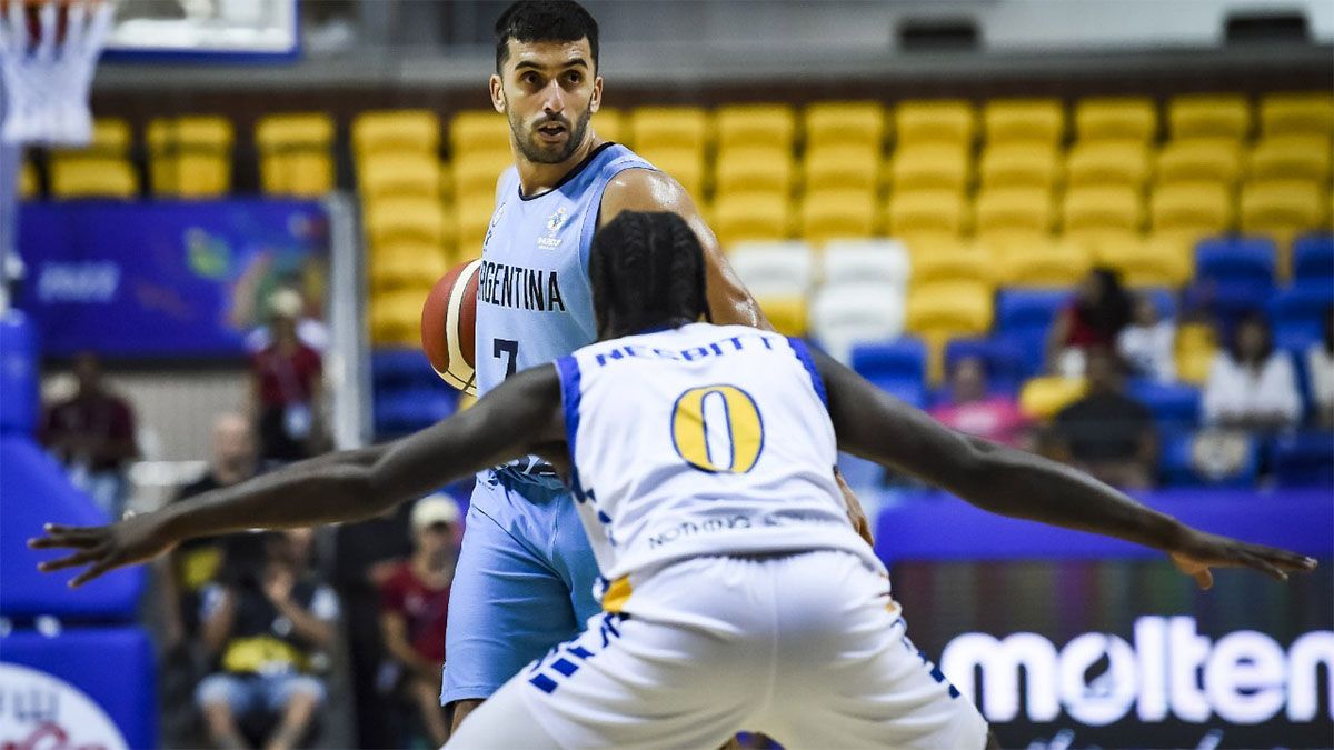 Campazzo tuvo una buena labor en Argentina, que venció abultadamente a Islas Vírgenes, por la AmeriCup.