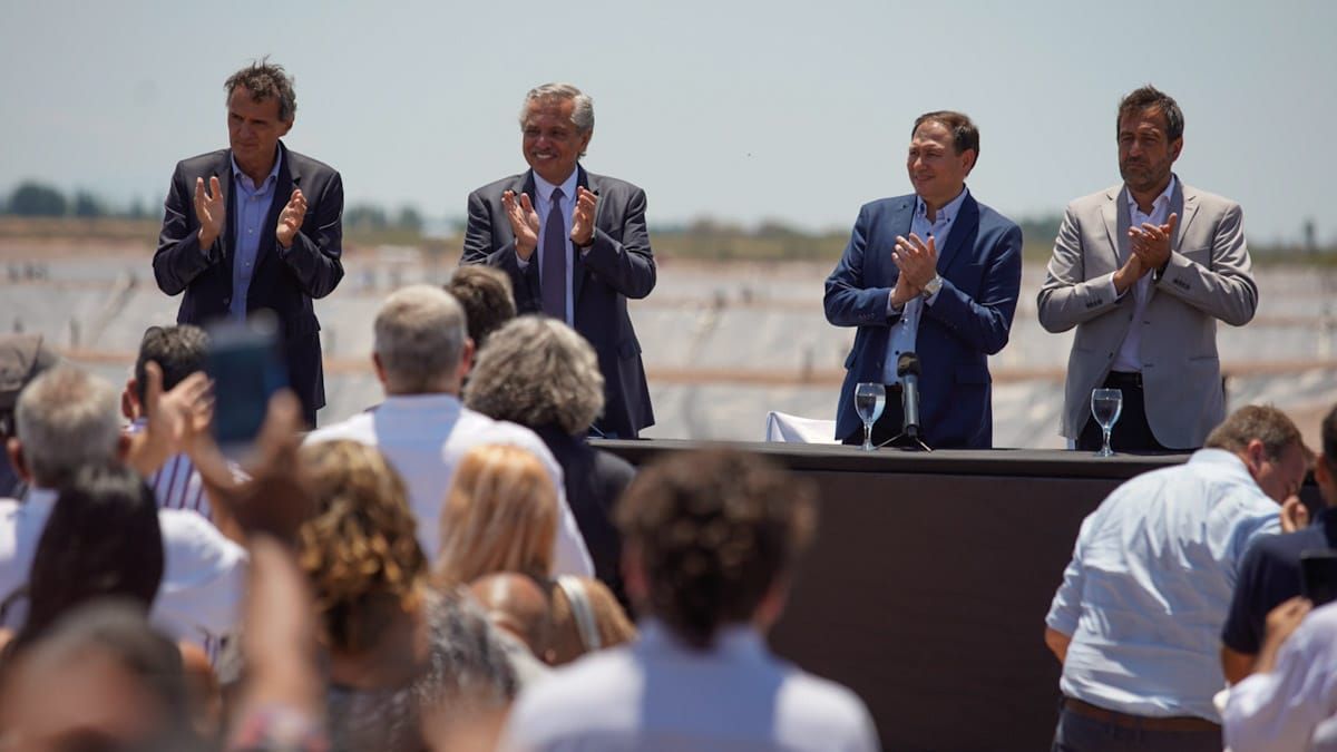El presidente Alberto Fernández dirigió parte de su discurso al gobernador de Mendoza