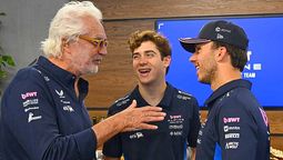 Briatore con Colapinto y Gasly.