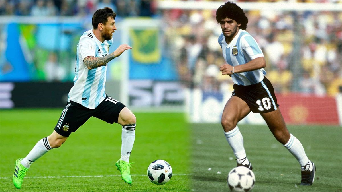 La revista inglesa Four Four Two colocó a Lionel Messi y Diego Maradona, en el tope del ranking de mejores jugadores históricos.