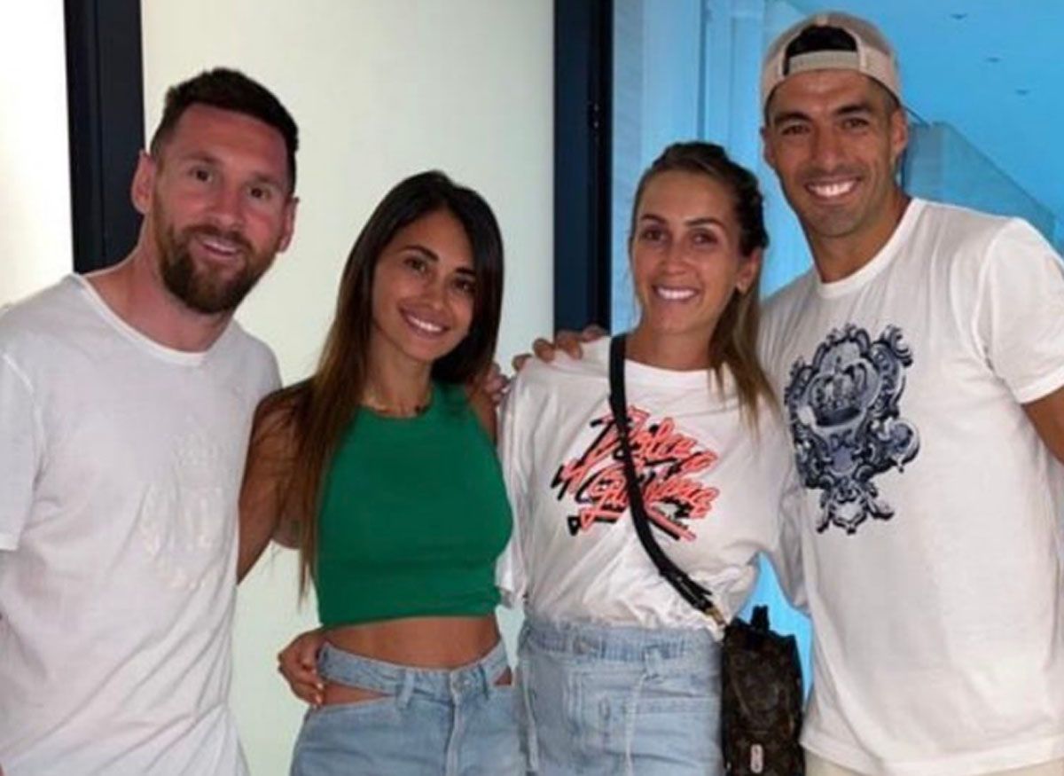 Lionel Messi recibió en Rosario a Luis Suárez antes de volver al PSG
