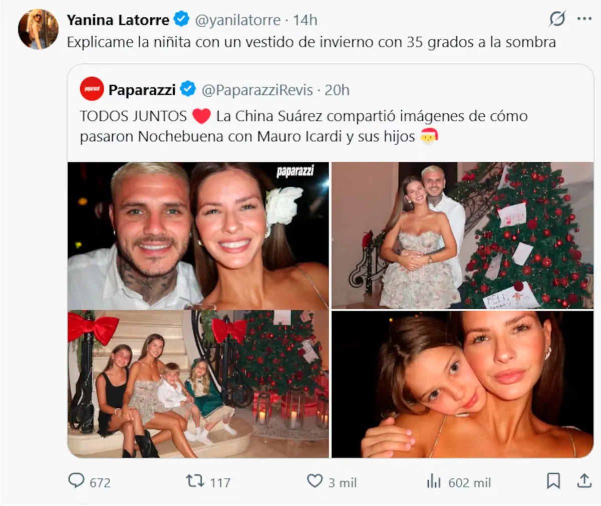 Yanina Latorre destruyó el look de la hija de Magnolia Vicuña. Yanina Latorre destruyó el look de la hija de Magnolia Vicuña.