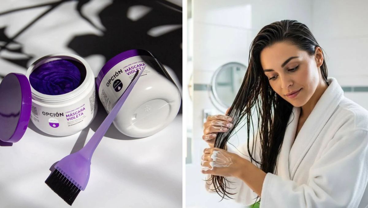 La hidratación y una mascarilla violeta sirven para matizar los tonos amarillos del pelo. La hidratación y una mascarilla violeta sirven para matizar los tonos amarillos del pelo. 