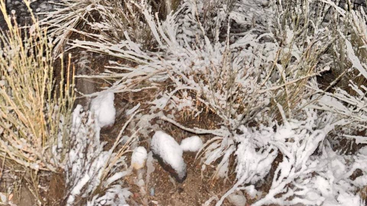 Una imagen de la nieve llegando a la escuela de Uspallata, en la madrugada del martes, cuando se dio aviso de que las clases se suspendían. Una imagen de la nieve llegando a la escuela de Uspallata, en la madrugada del martes, cuando se dio aviso de que las clases se suspendían.