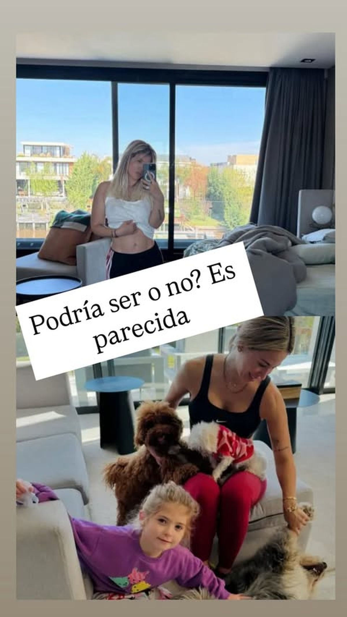 Las llamativas fotos de Wanda Nara en Nordelta. Las llamativas fotos de Wanda Nara en Nordelta.