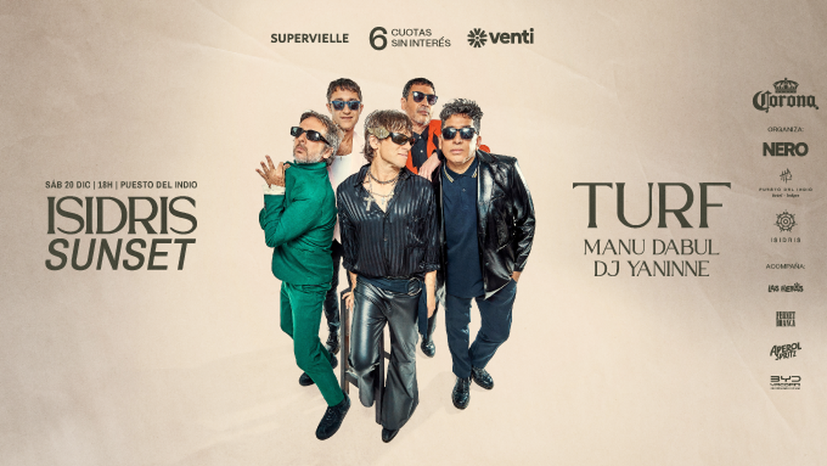 Turf estar&aacute; en el Isidris Sunset, una experiencia sensorial completa para disfrutar de la tarde en Mendoza con vino y gastronom&iacute;a de alto nivel.