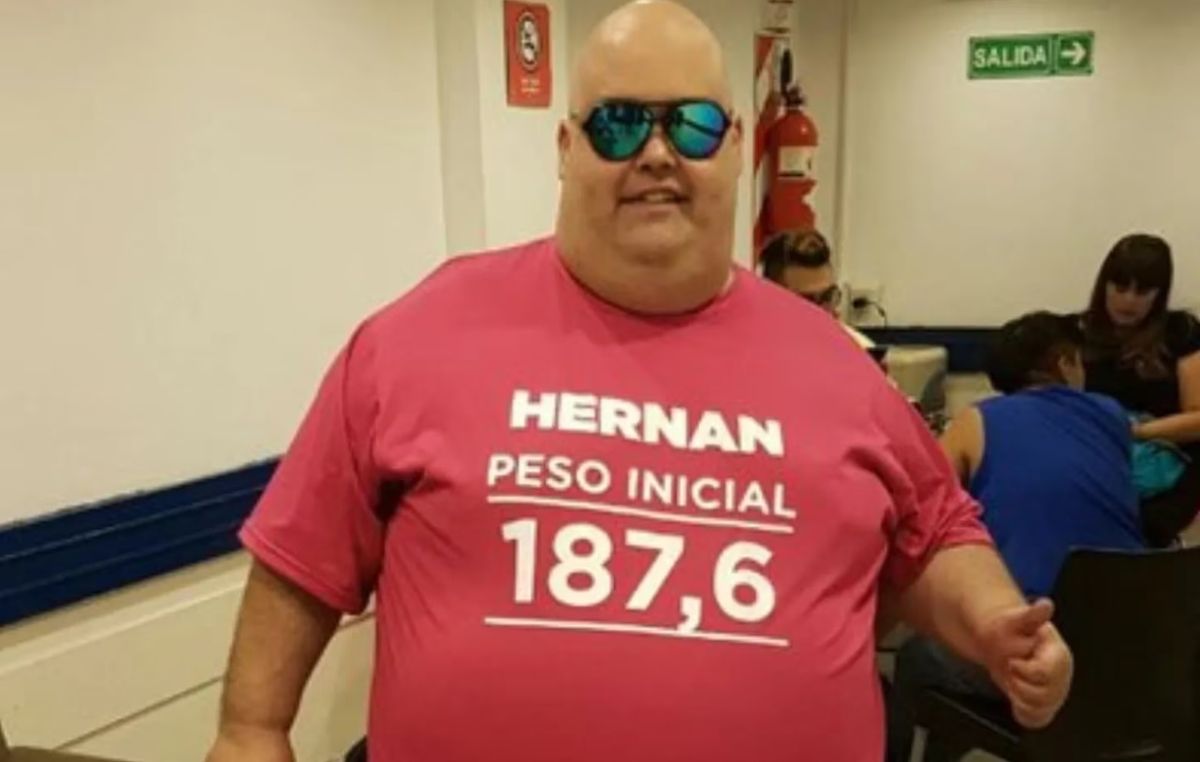 Hernán Terranova, quien luchaba contra su obesidad, había ingresado al programa con 187 kilogramos de peso. Hernán Terranova, quien luchaba contra su obesidad, había ingresado al programa con 187 kilogramos de peso.