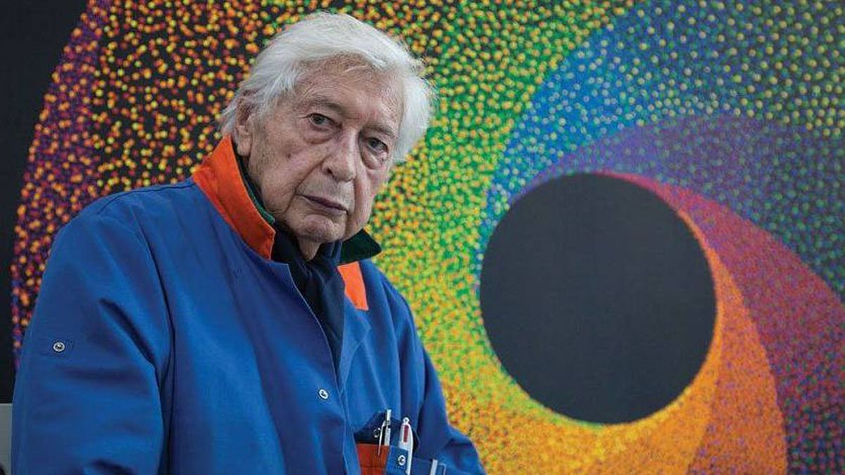 Tristeza profunda del artista Julio Le Parc tras la muerte de la madre de sus hijos.