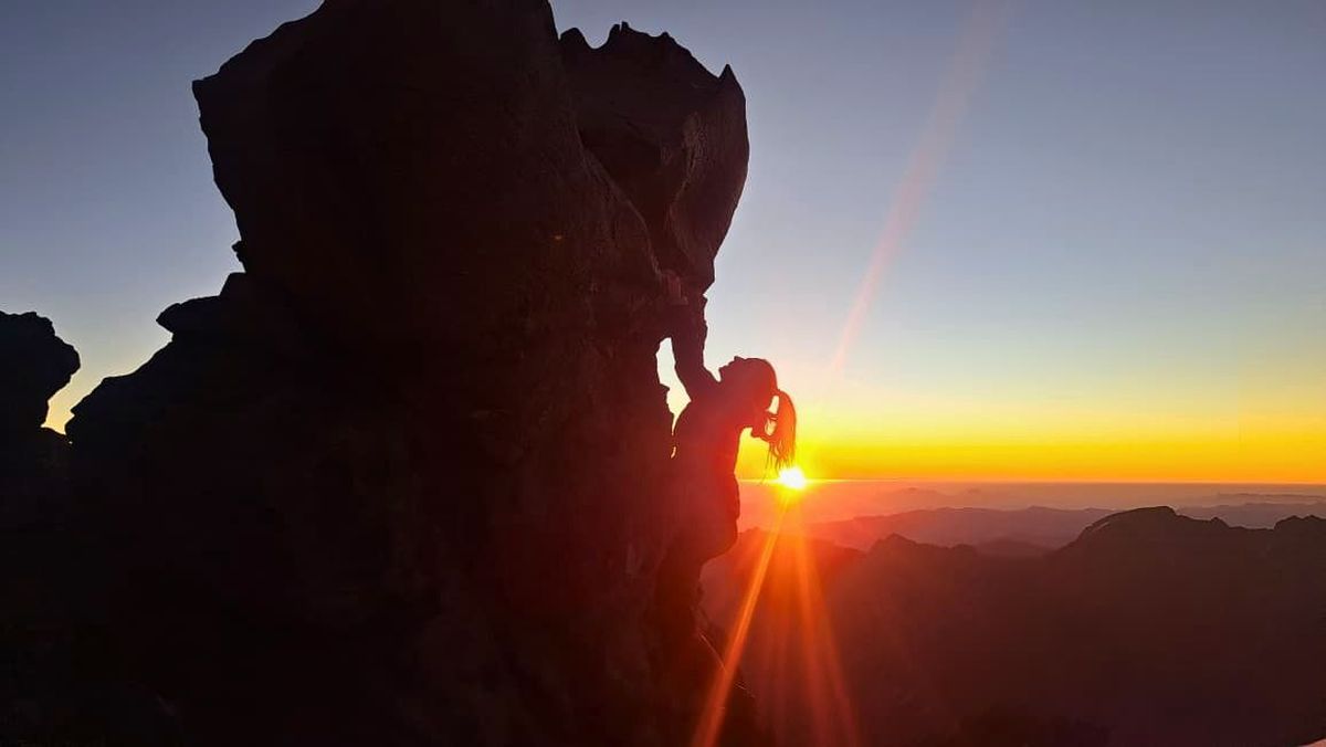 Nido de Cóndores, campamento de altura en el Cerro Aconcagua, en un atardecer que nunca olvida. "Antes de llegar a la cumbre", dijo. Nido de Cóndores, campamento de altura en el Cerro Aconcagua, en un atardecer que nunca olvida. "Antes de llegar a la cumbre", dijo.