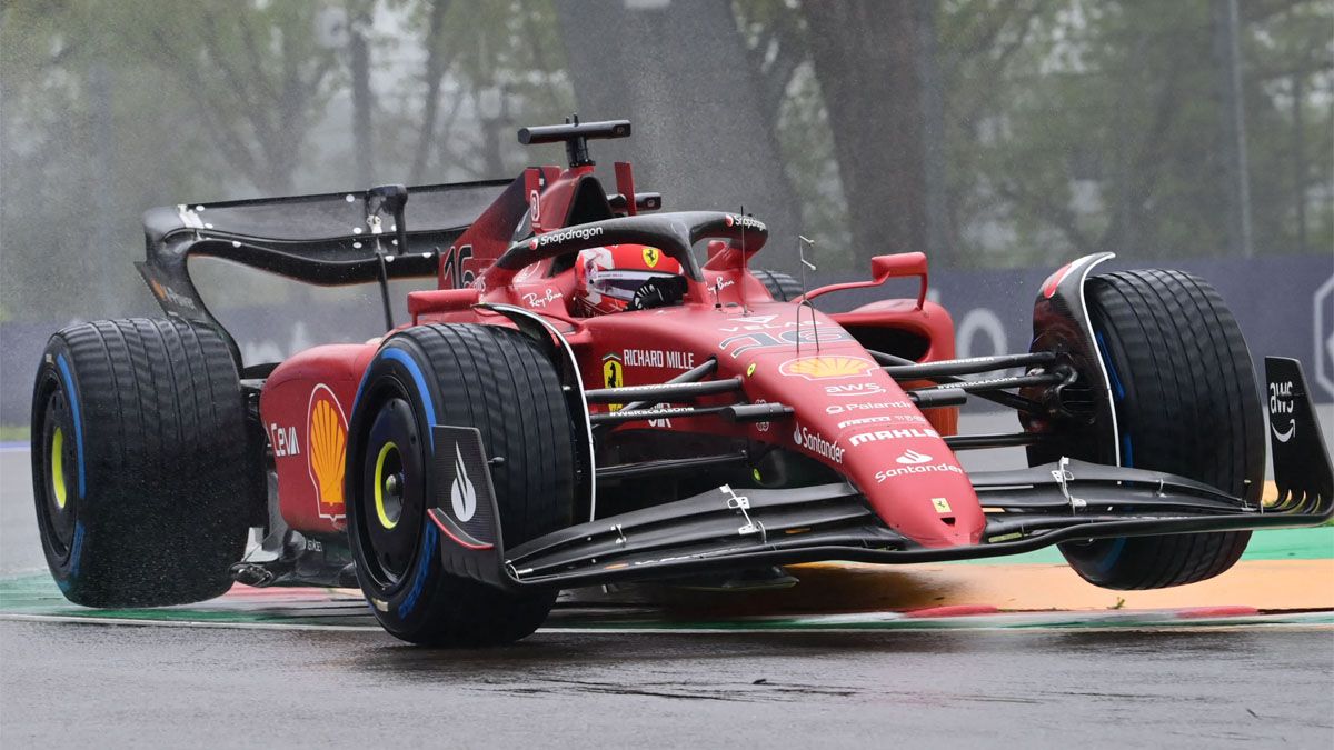 Charles Leclerc fue segundo en las pruebas del Gran Premio de Emilia Romagna.