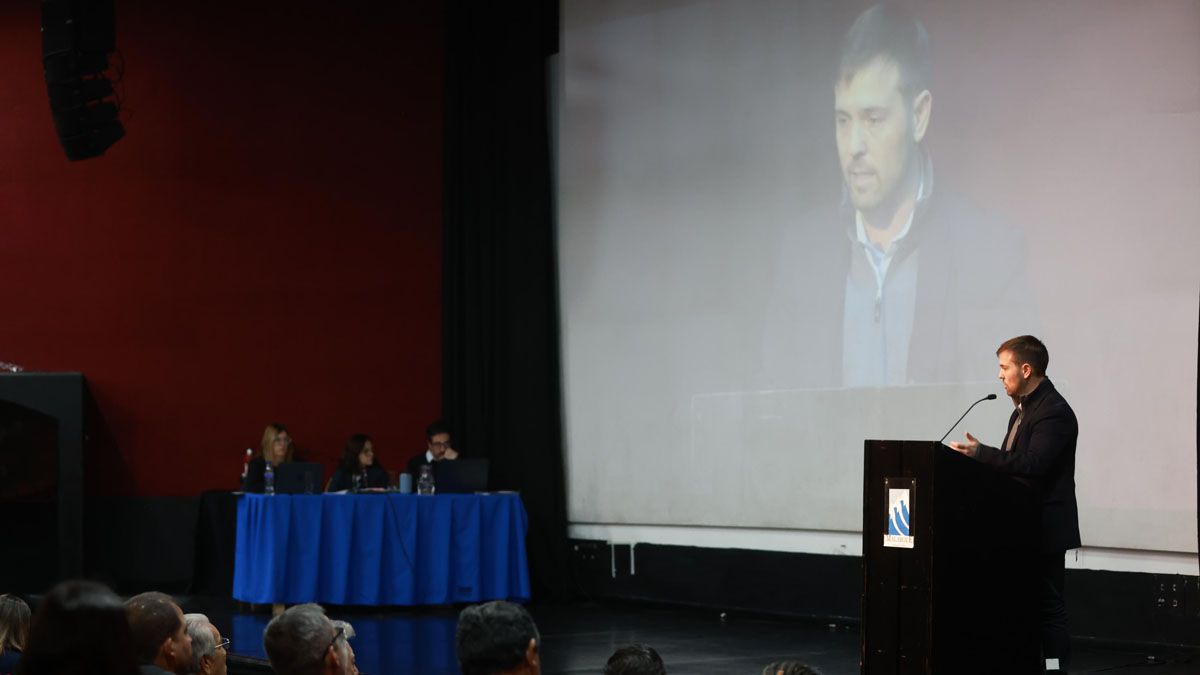 La exposición de Jerónimo Shantal, director de Minería. La exposición de Jerónimo Shantal, director de Minería.