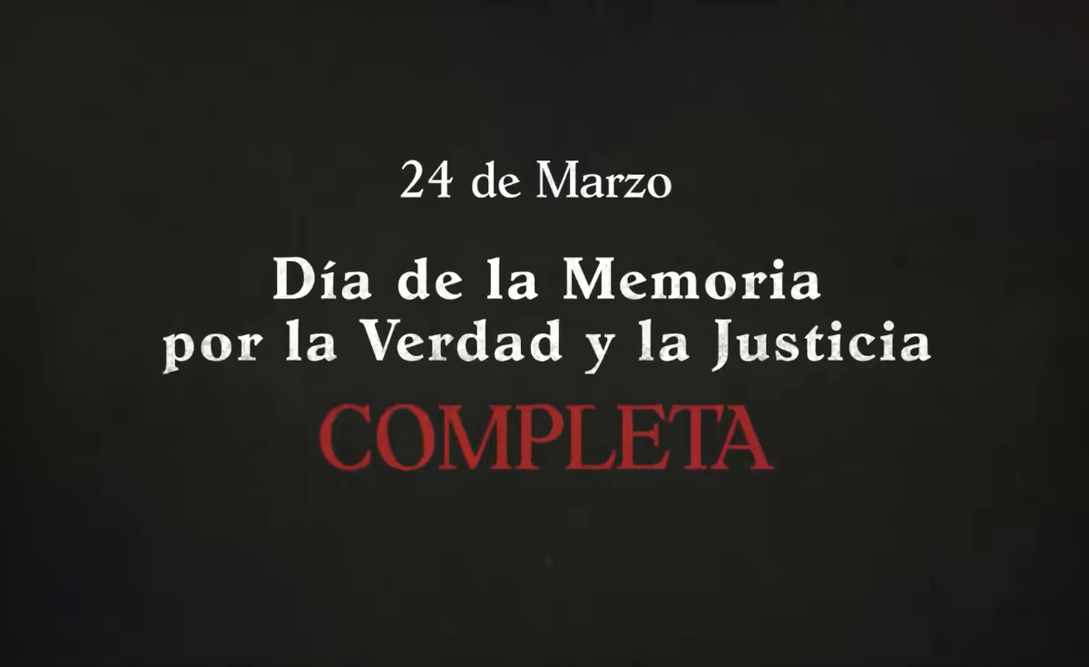 El gobierno publicó un video que busca redefinir la narrativa sobre el 24 de marzo