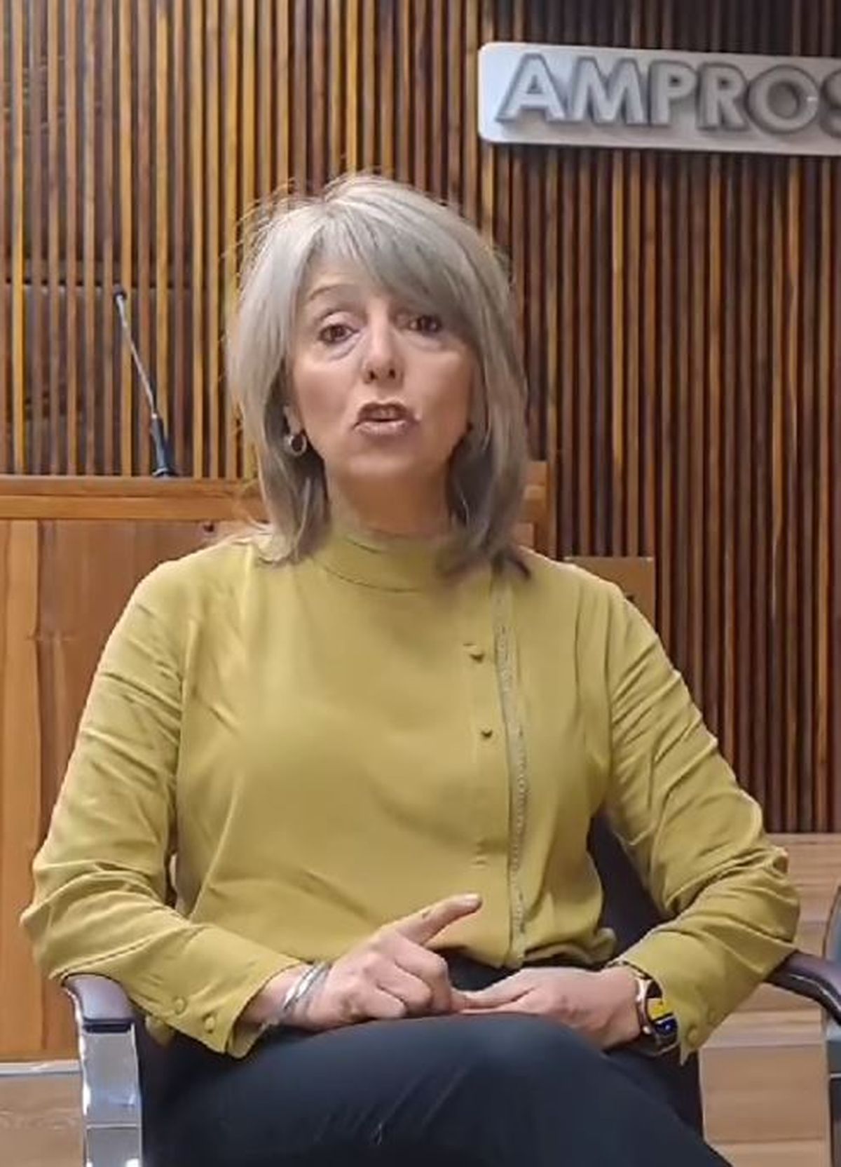 Claudia Iturbe, secretaria general de AMPROS. Claudia Iturbe, secretaria general de AMPROS.