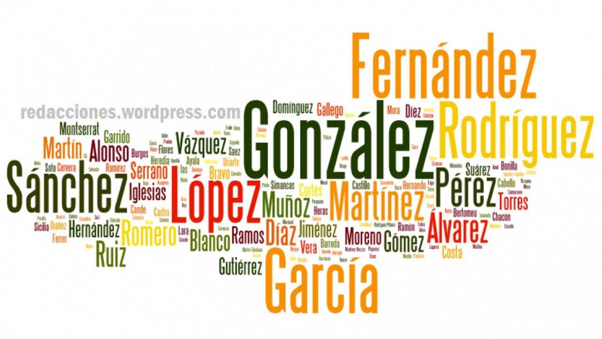 Cuáles son los apellidos más comunes en la Argentina