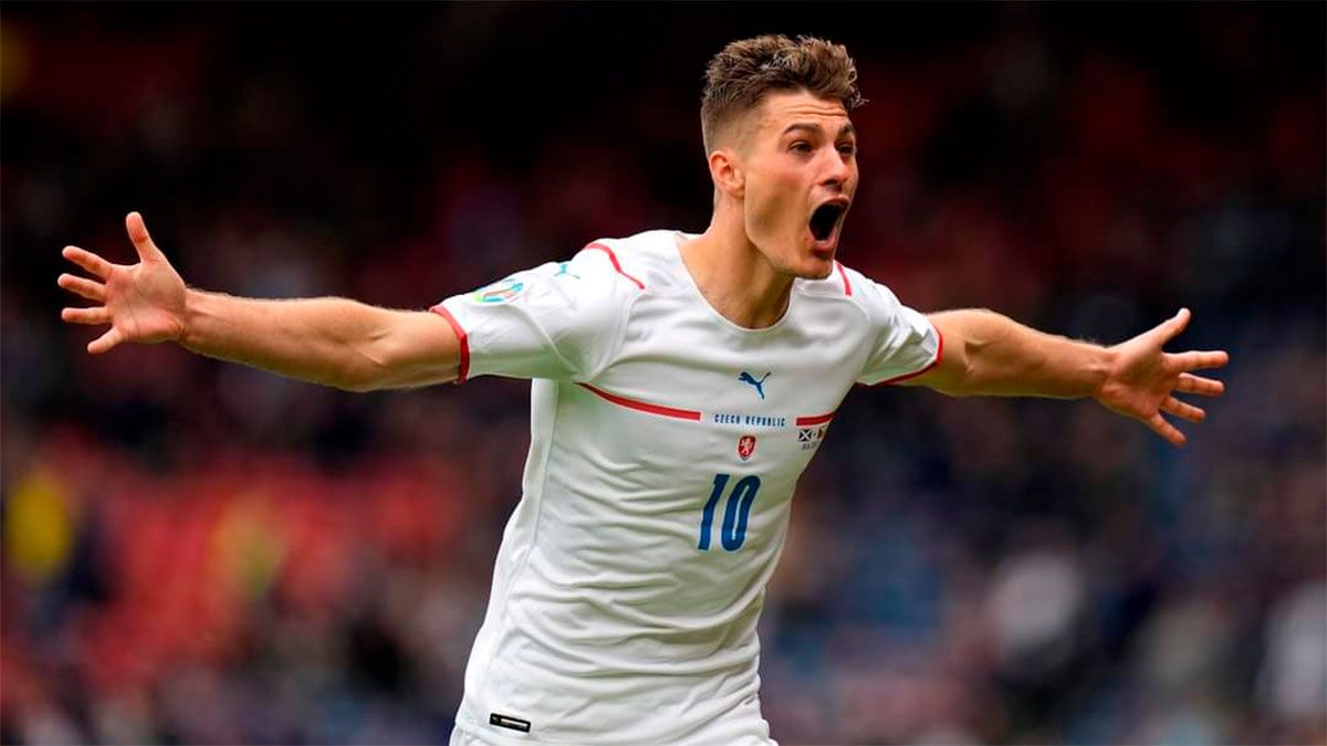 Patrik Schick marcó de mitad de cancha en la Eurocopa 2020