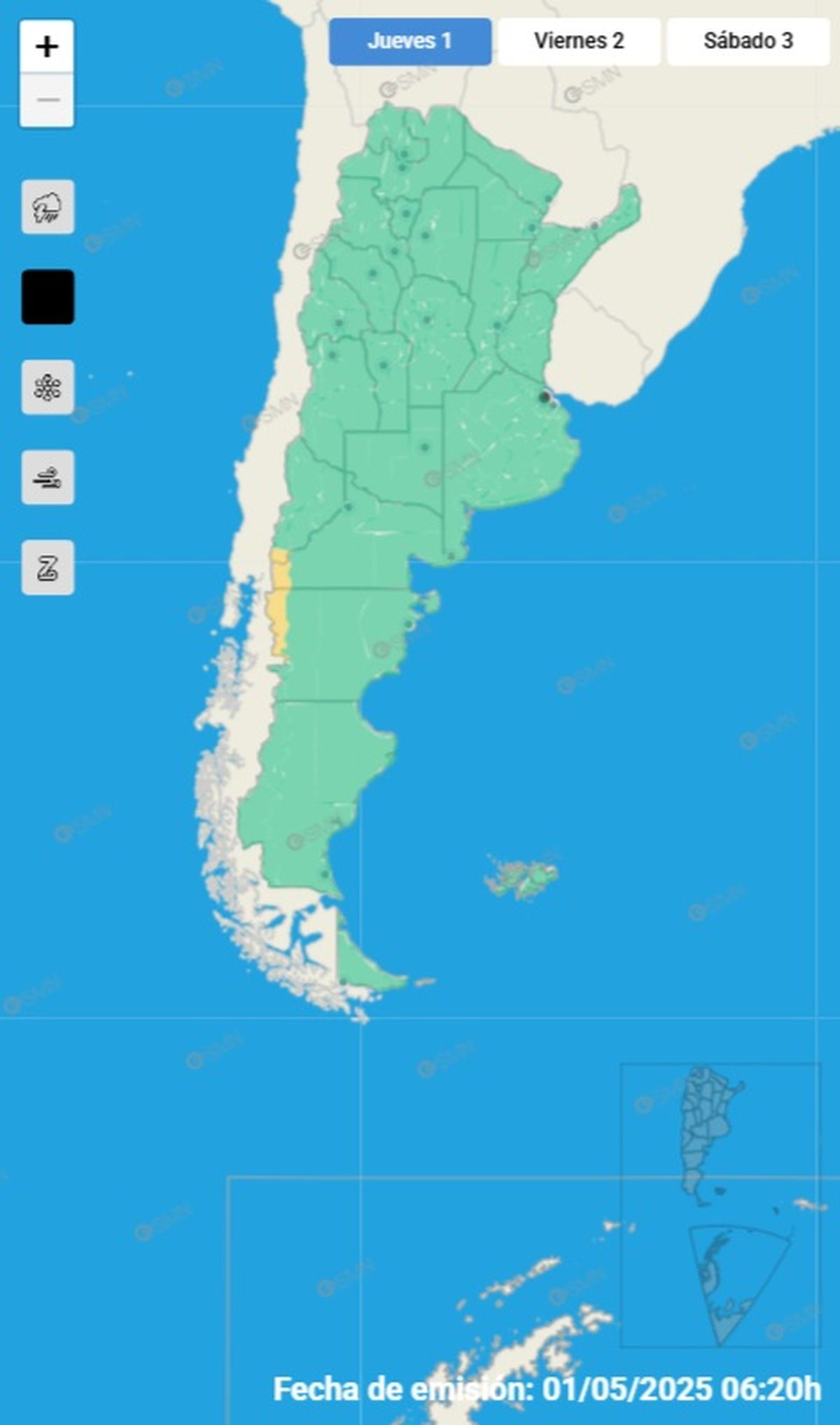 Estas son las provincias afectadas Estas son las provincias afectadas